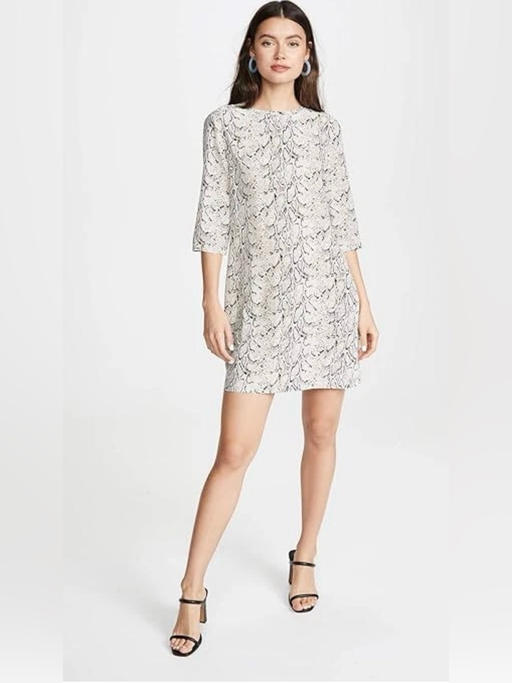 Equipment Femme Aubrey 100% Silk Nutral Snake Print Dress Size XL -$295